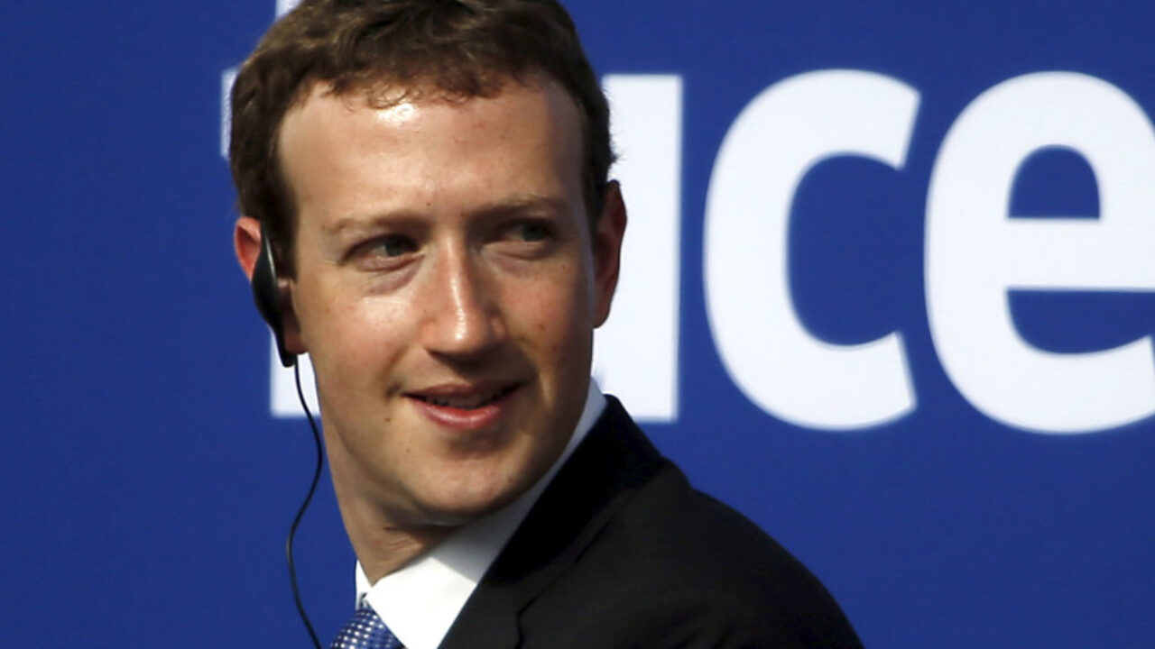 File photo of Facebook CEO Mark Zuckerberg during a town hall at Facebook's headquarters in Menlo Park, California